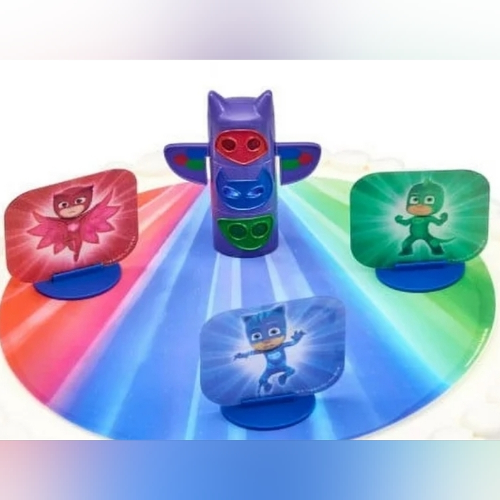 New PJ Masks We're On Our Way Deco Pac Light Up Cake Decoration Topper 24 Rings